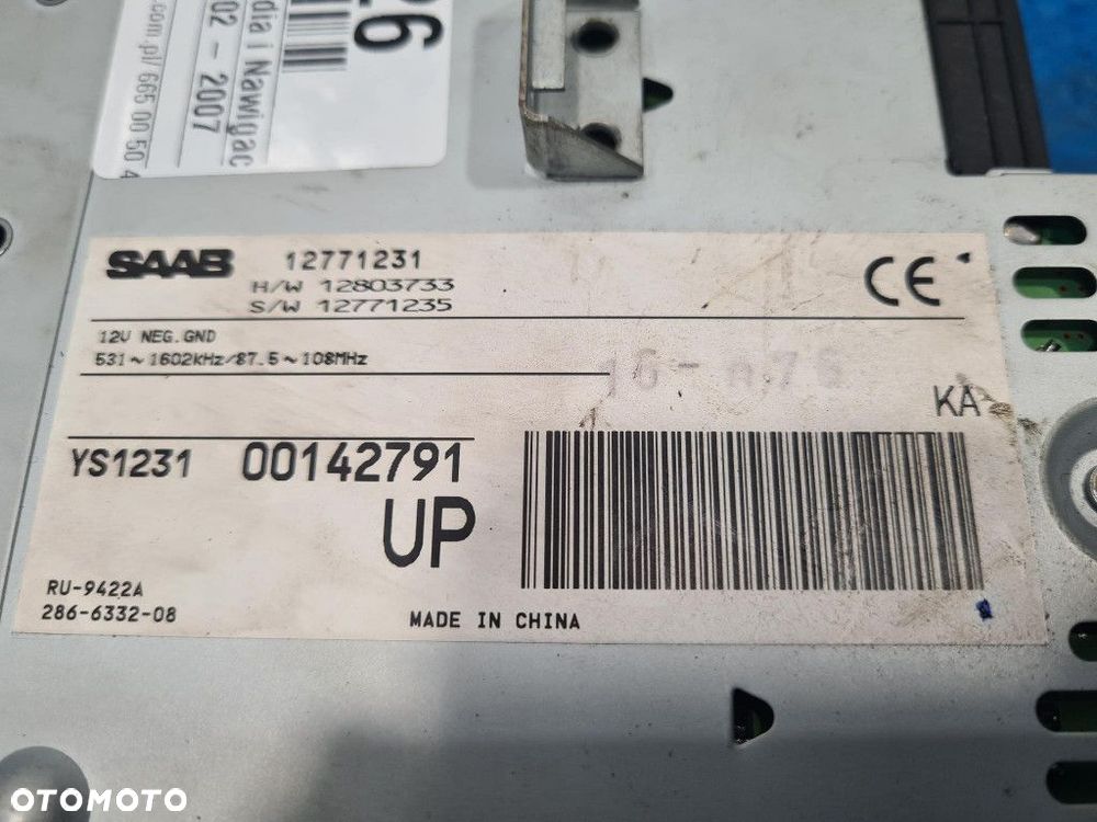 SAAB 9-3 II WZMACNIACZ RADIA I NAWIGACJI 12771231 170 - 5