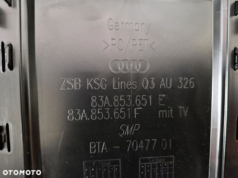 audi q3 2 ii 83a s-line grill atrapa chłodnicy zderzaka przód czarna 83a853651e - 11