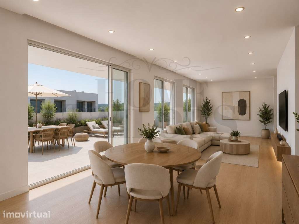 T2 com Terraço Privativo de 103 m² e Parqueamento em Sesimbra. - Grande imagem: 5/12