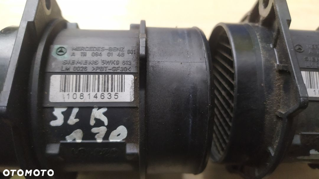 MERCEDES c clk e slk 2.0 2.3  przepływomierz   A 1110940148 5WK9613  203 171 210 208 m111 - 16