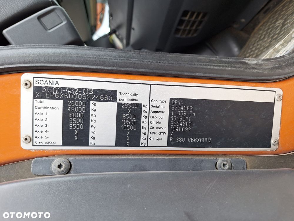 Scania P380 Napędy 6x6 Reduktor Manual Betonomieszarka ( Hds Wywrotka Dźwig Żuraw Wiertnica Studni Zwyżka) - 13
