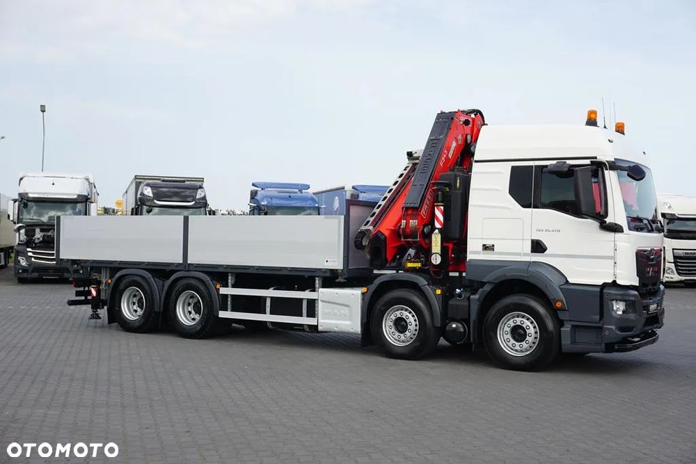 MAN TGS / 35.470 / E 6 / SKRZYNIOWY + HDS / FASSI F 545 / ŁAD. 13 105 KG / PILOT - 6