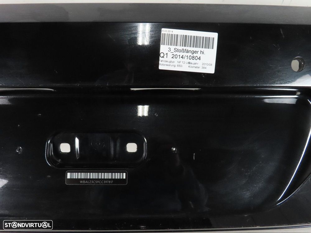 Parachoques "650i" Trás Seminovo/ Original BMW 6 Convertible (F12)/BMW 6 Coupe (... - 4