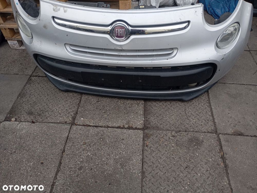 fiat 500l zderzak przód przedni lampy grill atrapa kratka halogen komplet - 1