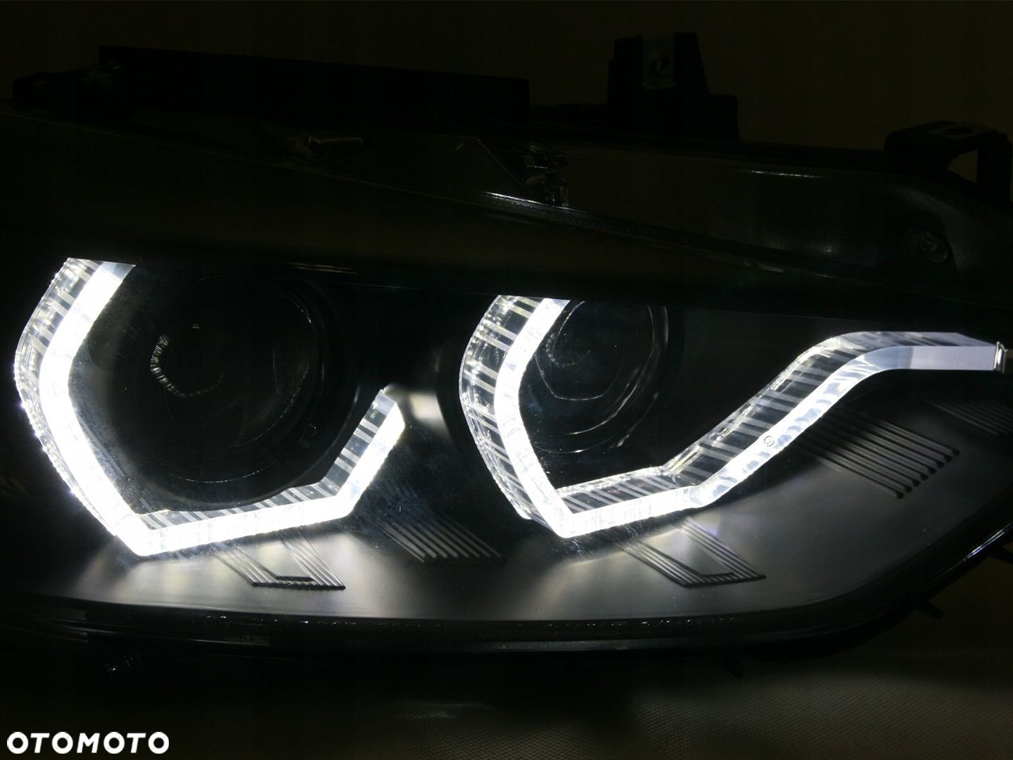 Reflektory Lampy kpl Ringi Angel Engel Led DRL Neon Tuning Bmw 3 f30 f31 - 7
