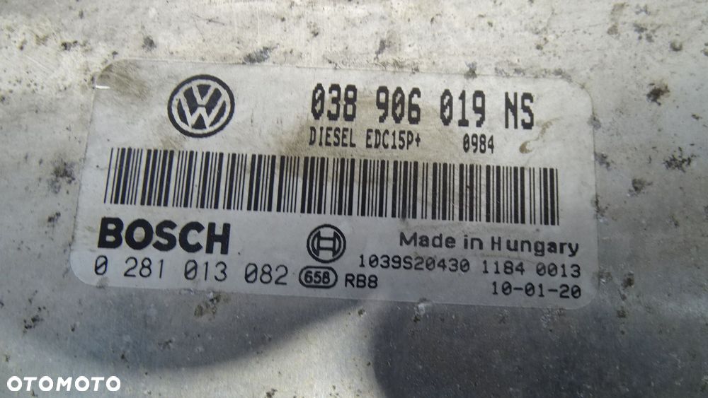 KOMPUTER SILNIKA SKODA FABIA II 1.9TDI 038906019NS 0281013082 - 3