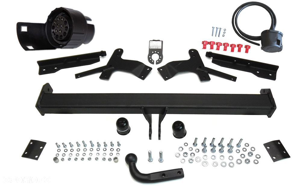 POLSKI HAK HOLOWNICZY STEINHOF + WIĄZKA + GNIAZDO 7PIN/13 DO SAMOCHODU TOYOTA COROLLA VERSO R1 - 1