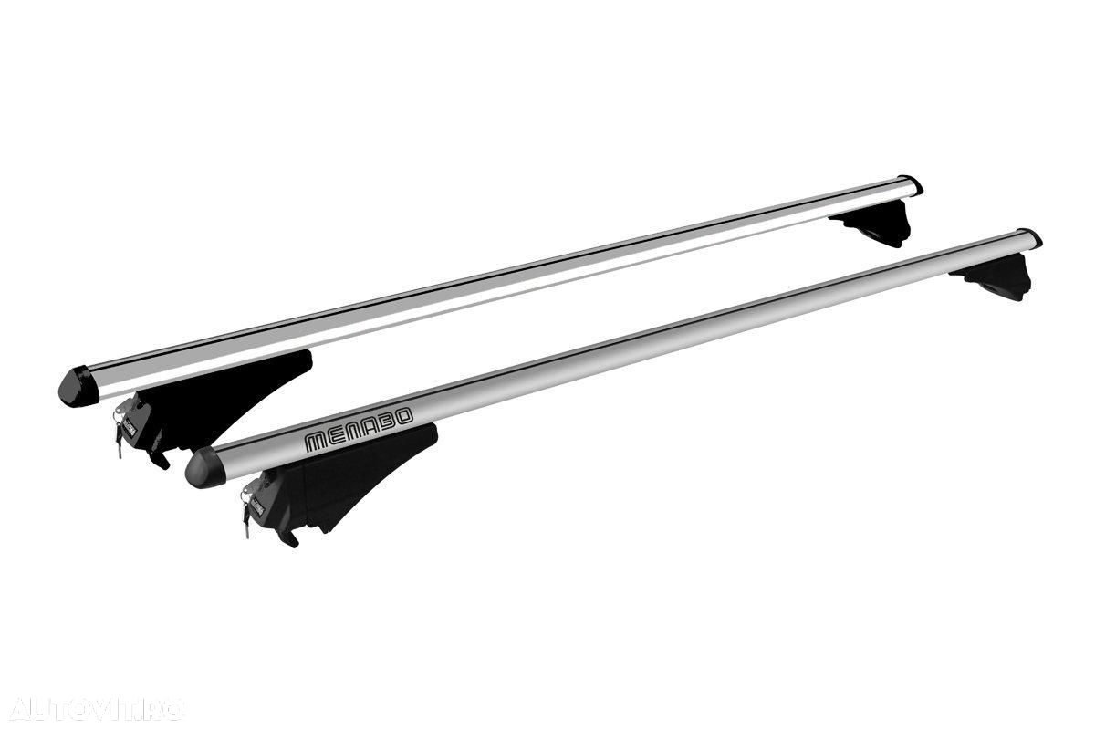 Set 2 bare transversale portbagaj Menabo Tiger XL 135 cm din aluminiu fixare pe barele logitudinale - 2