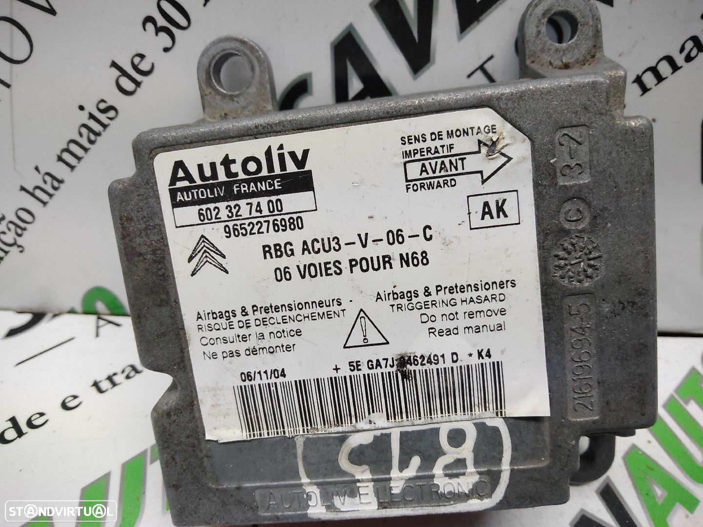 Centralina Airbags Citroën Xsara Picasso (N68) - 2