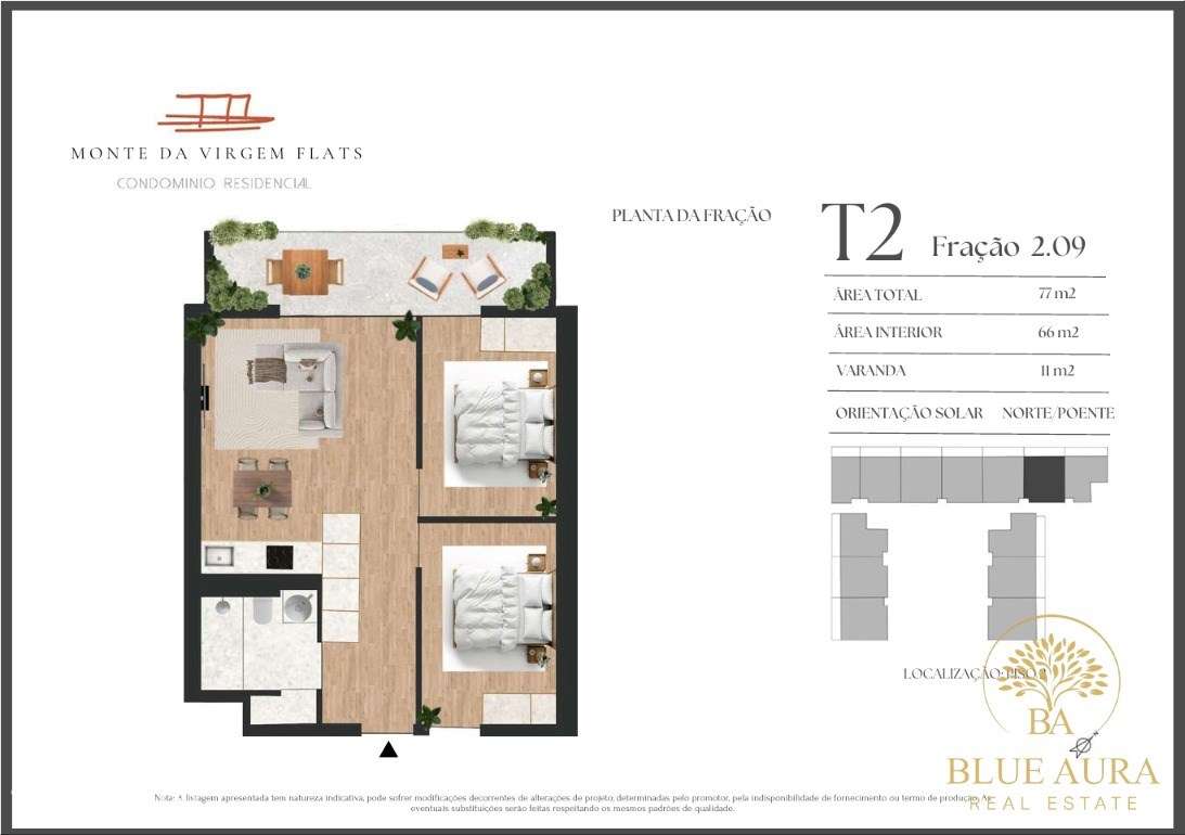 Apartamento T2 Novo com Varanda - Grande imagem: 2/6