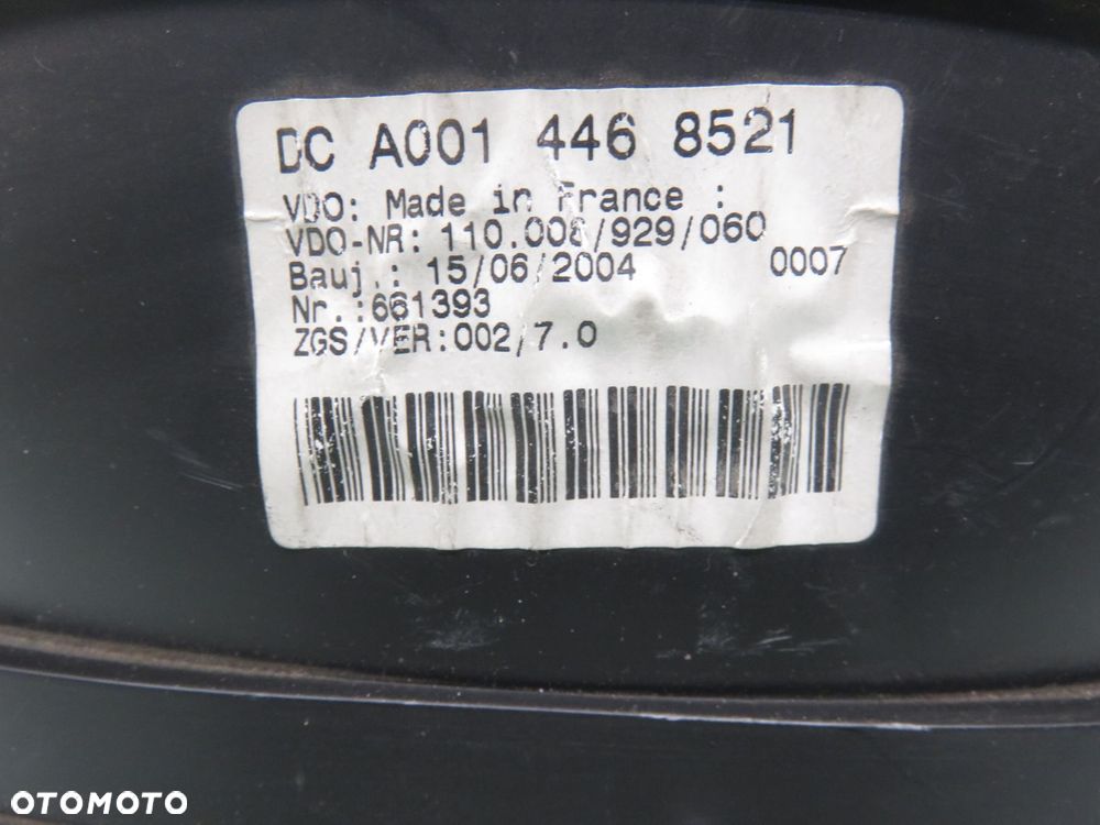 LICZNIK MERCEDES SPRINTER I 208 CDI A0014468521 88311295 - 6