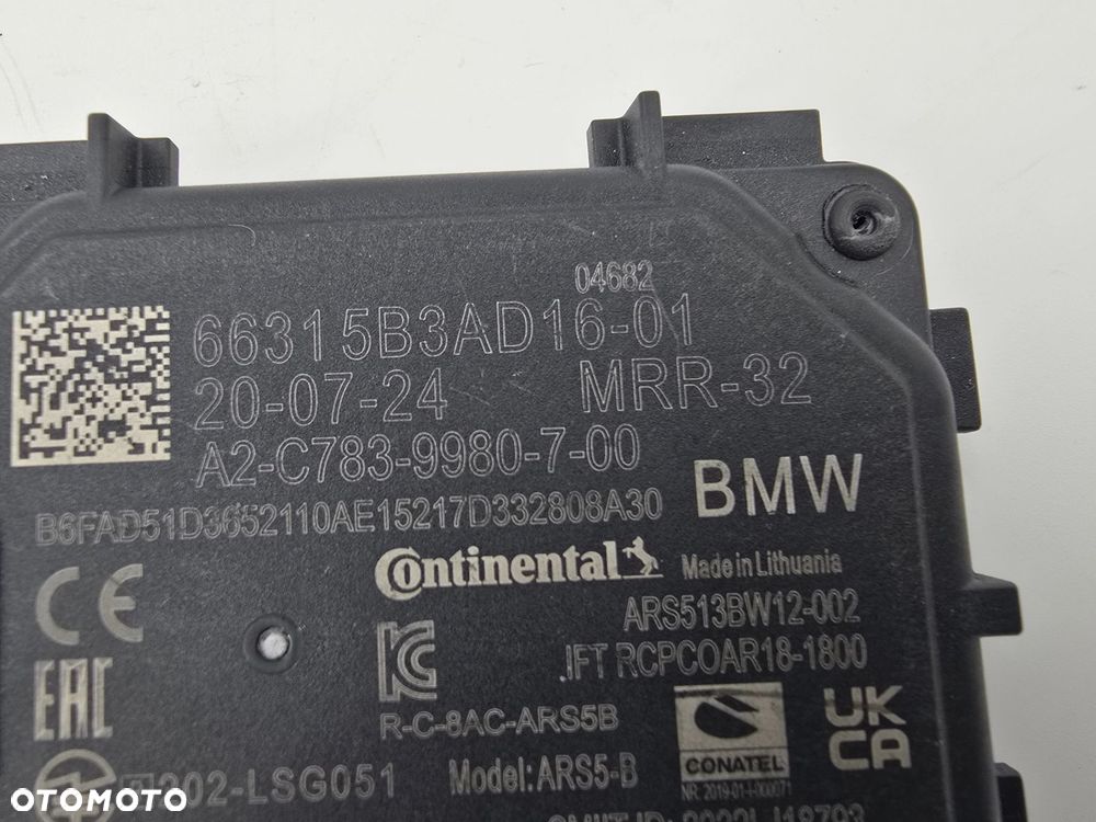 ORYGINALNY RADAR ACC CZUJNIK PRĘDKOŚCI MODUŁ BMW 5B3AD16 PINY 6+4 U10 U11 U25 - 4