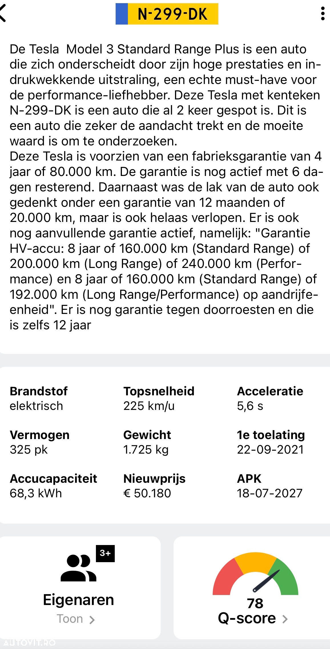Tesla Model 3 Standard Reichweite Plus Hinterradantrieb - 5