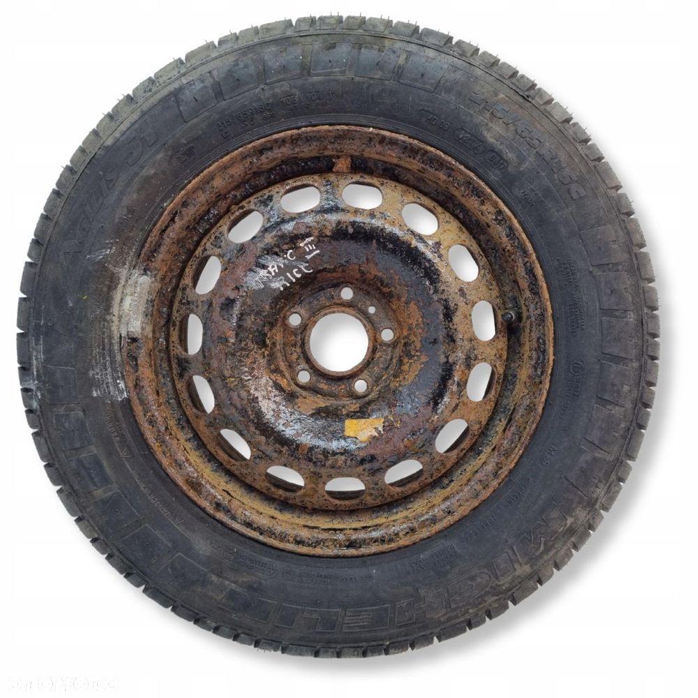 KOŁO ZAPASOWE Renault Trafic III felga 215/65 R16C 5x114.3 ET50 Zapas opona - 1