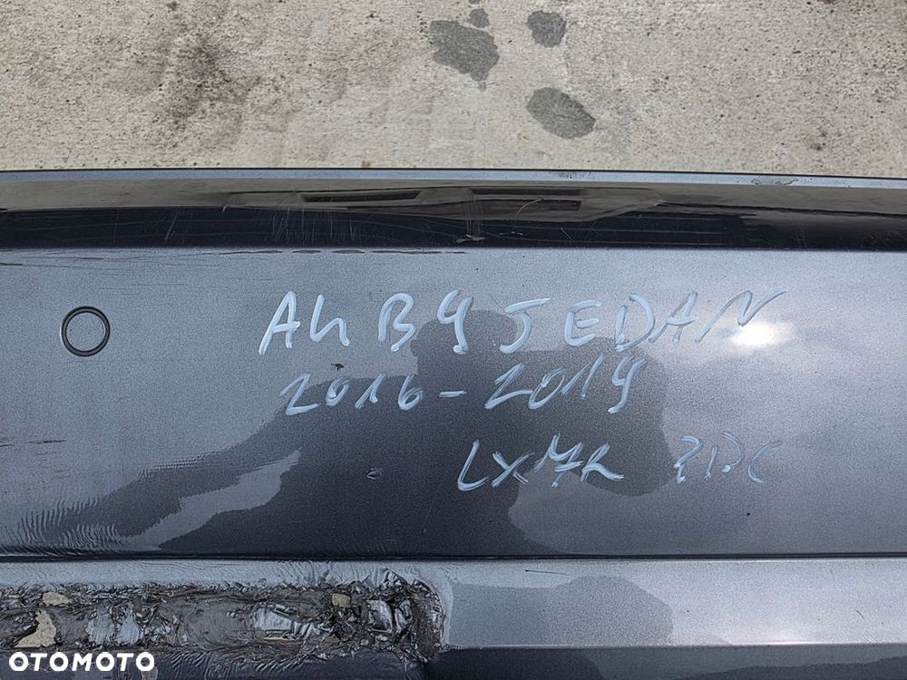 ZDERZAK TYŁ KOMPLETNY AUDI A4 B9 SEDAN LX7R 4X PDC HAK ORYGINAŁ DO POPRAWY - 15