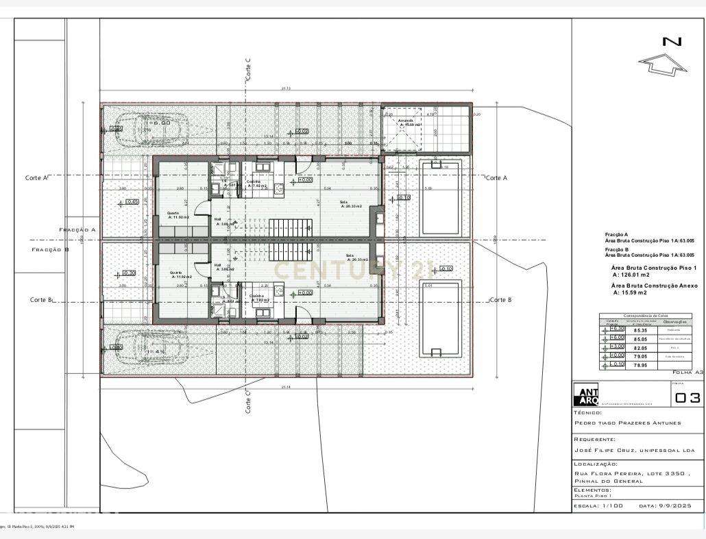 moradia T3 com garagem e (  possiblidade de construção de piscina ) - Grande imagem: 4/4