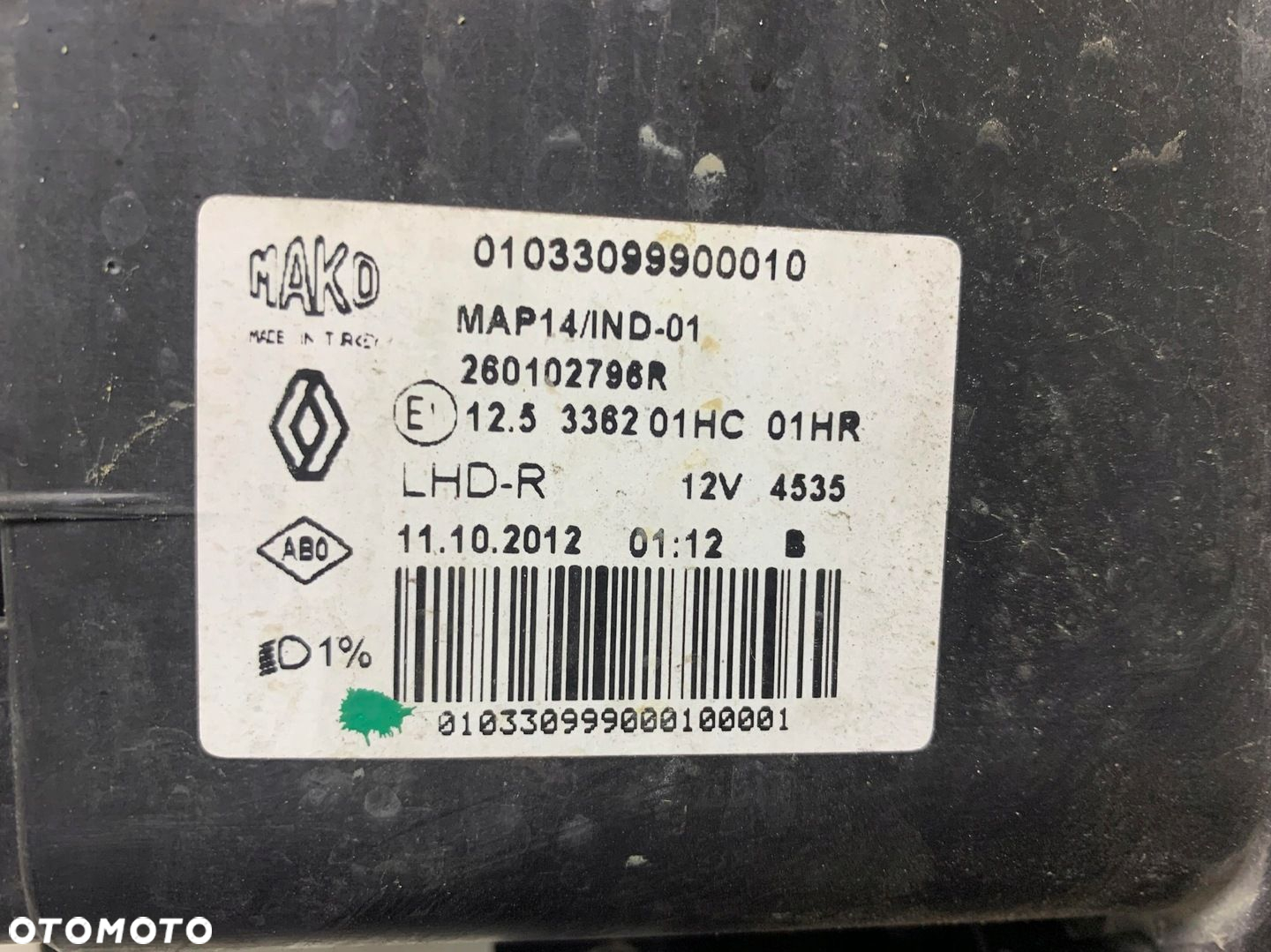 LAMPA PRAWY PRZÓD PRAWA PRZEDNIA 260102796R RENAULT CLIO IV 12-16 EURO - 4
