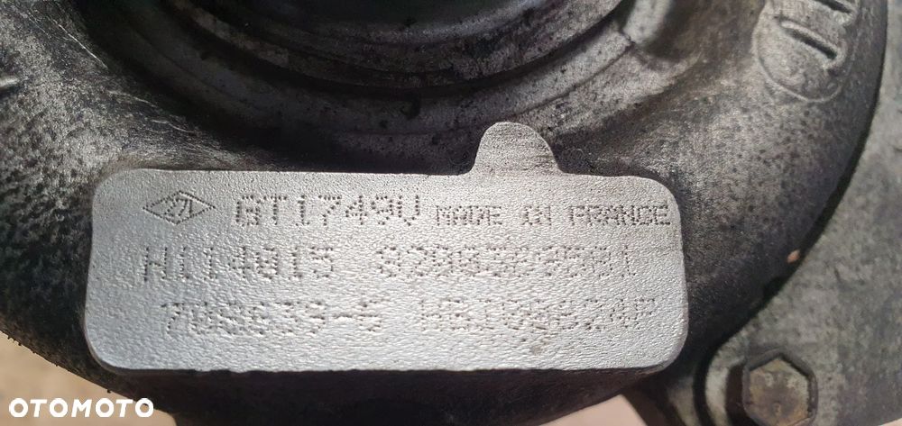 Turbina turbosprężarka Renault Scenic II 1.9 DCI 8200369581 - 7