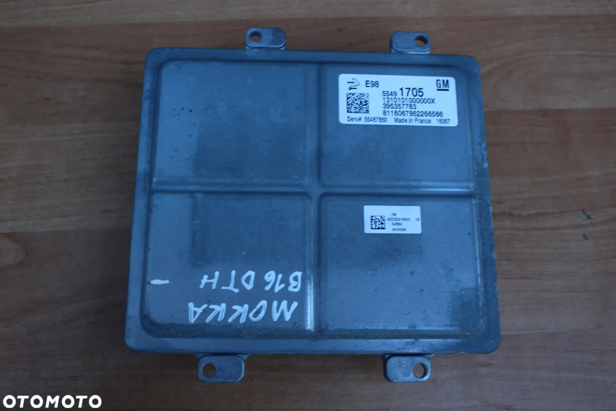 STEROWNIK KOMPUTER SILNIKA OPEL INSIGNIA ASTRA J K ZAFIRA C MERIVA B MOKKA 1.6 CDTI B16DTH 55491705 55487860 - 4