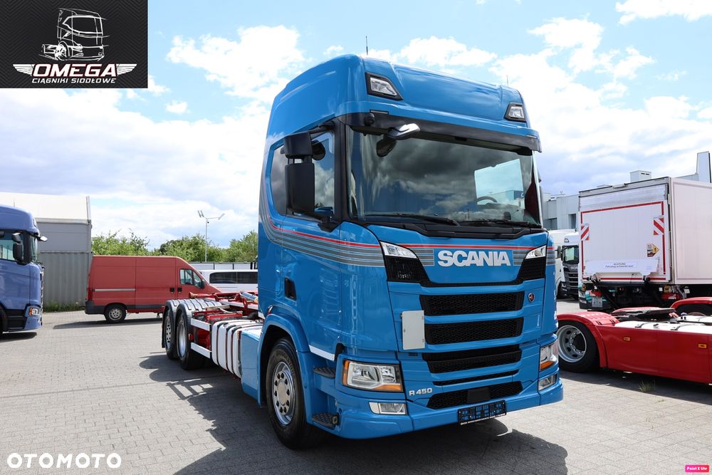 Scania R 450 Hakowiec // Oś skrętna // PALFINGER // Klima postojowa / - 3