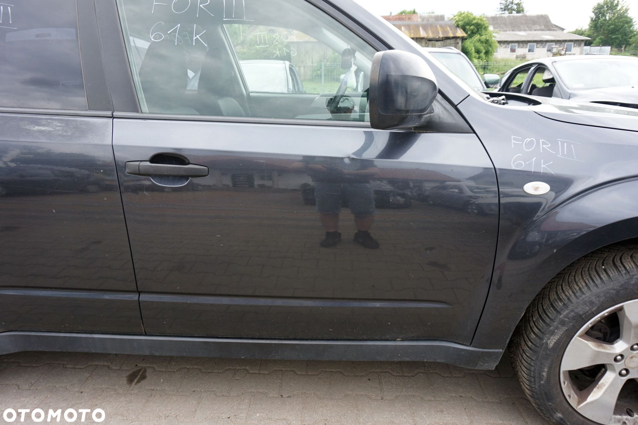 DRZWI PRZEDNIE PRAWE FORESTER III SH 61K  SZARY SUBARU 2008-2013 - 3
