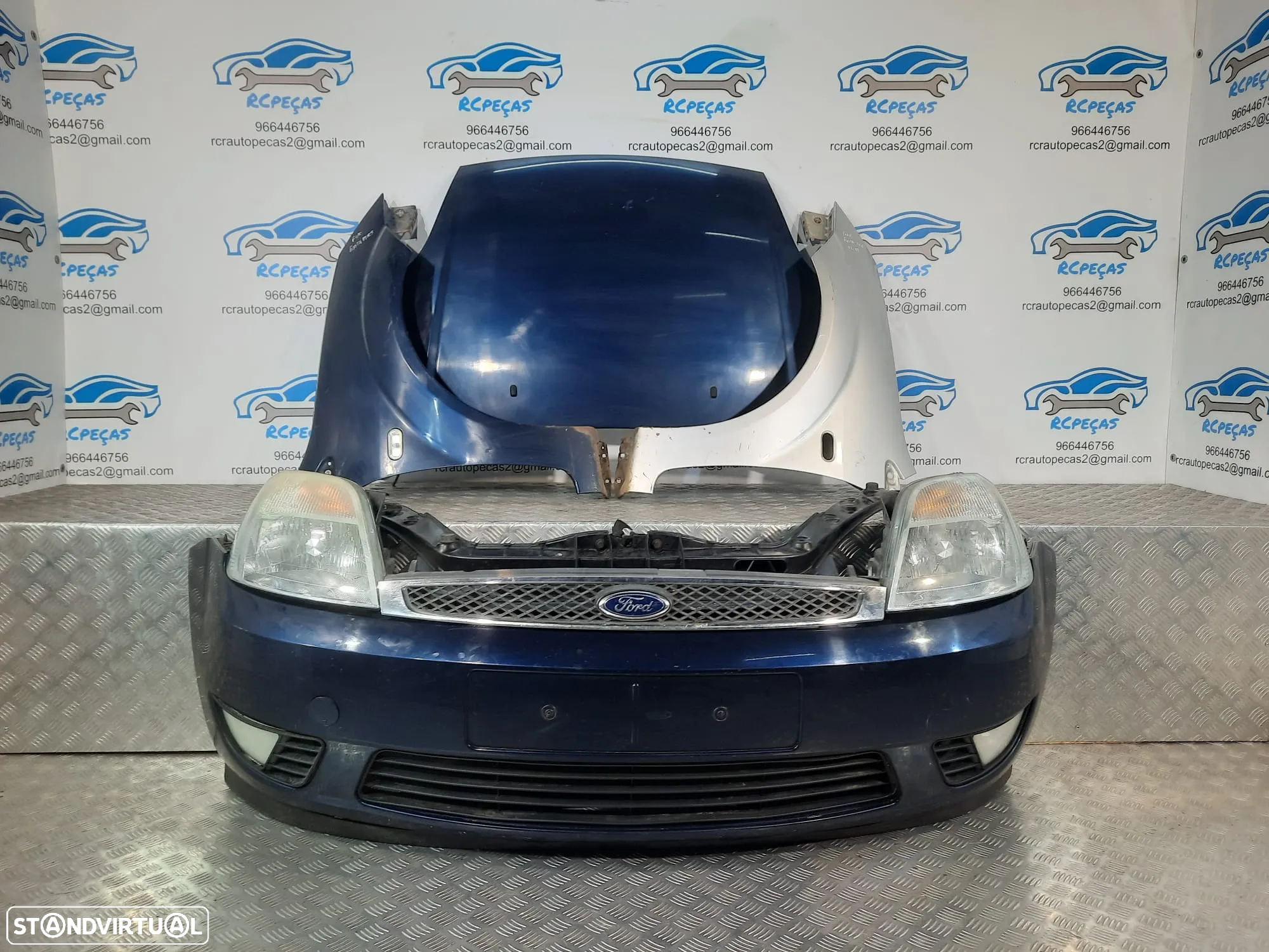 FRENTE COMPLETA FORD FIESTA V 5 MK5 CAPOT PARACHOQUES GUARDA-LAMAS OTICAS RADIADOR VENTILADOR FRENTE FIBRA REFORÇO - 3