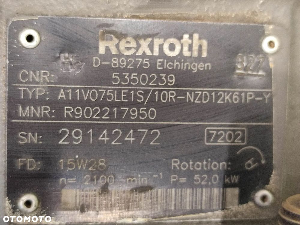 Pompa hydrauliczna Mecalac MTX 12 (A11V075LE1S) - 10