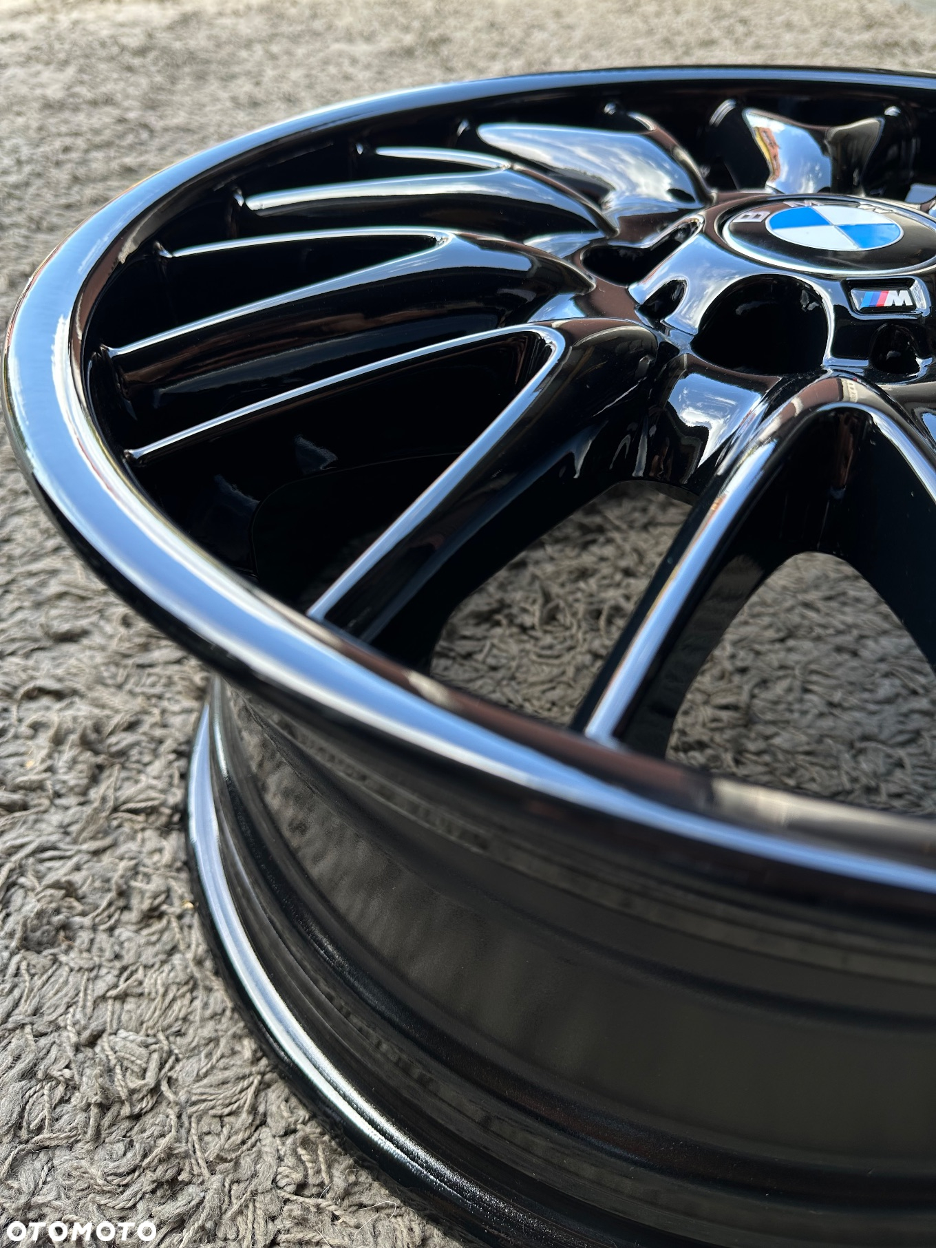 8j 8.5j oryginalne czarne felgi 18 BMW 5x120 M pakiet Styling 72 seria 1 3 E36 E46 E90 Z3 Z4 E81 E87 F20 F30 F32 ET47 ET50 Black piano - 9