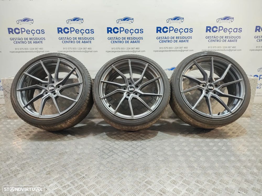 Conjunto 3 Jantes 19 Originais Bola Wheels B25 Gloss Gunmetal 8,5J ET25 5x112 - 10