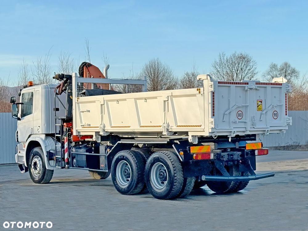 Scania P 380 * WYWROTKA 5,10 m + PALFINGER PK 12000 * 6x4 - 6