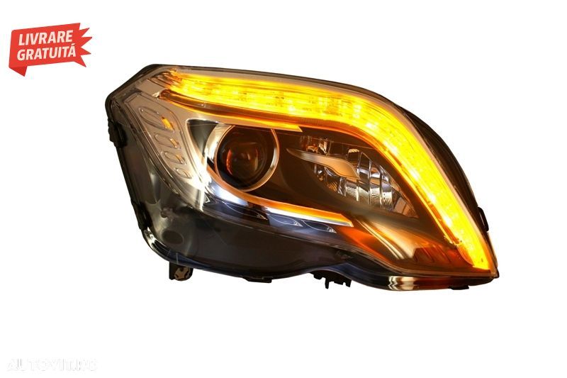 Faruri Facelift LED DRL Mercedes GLK X204 (2013-2015)- livrare gratuita - 3