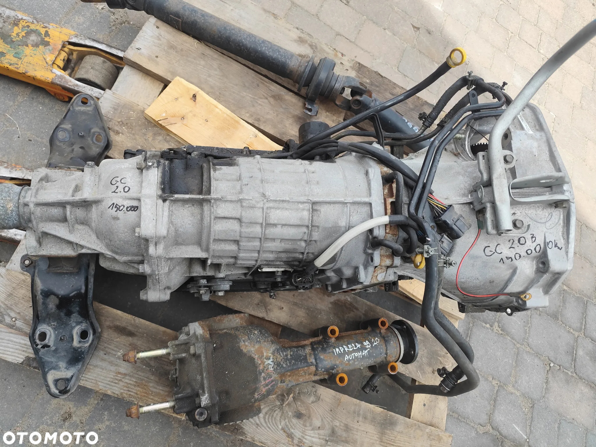 Subaru Impreza GC GC8 2.0 B 99r. Skrzynia biegów automatyczna TZ1A2ZR7AA -W9 dyfer tył wał komplet - 3