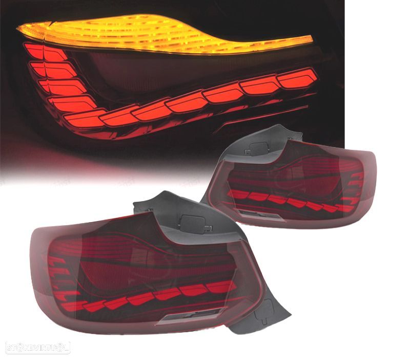 FAROLINS BMW F22 F23 F87 OLED VERMELHO - 1
