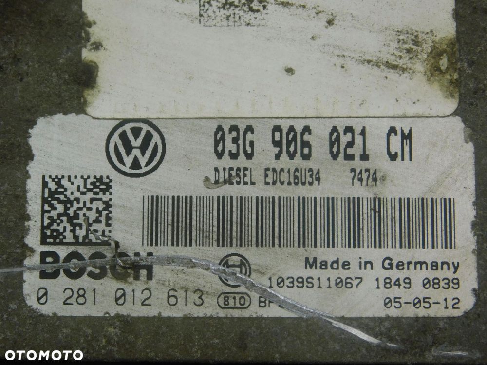 0281012613 03G906021Cm Zestaw Startowy Jetta V 1.9 Tdi - 6