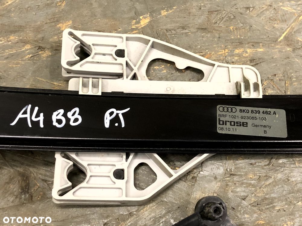 AUDI A4 B8 KOMBI AVANT PODNOŚNIK MECHANIZM SZYBY PRAWY TYŁ TYLNY 8K0839462A - 2