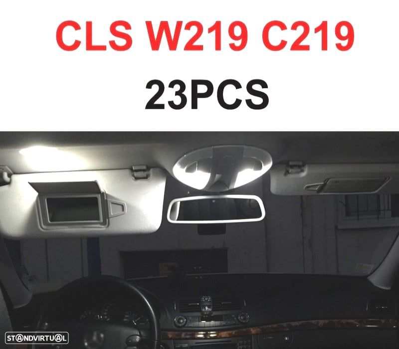 KIT COMPLETO DE 26 LÂMPADAS LED INTERIOR MERCEDES CLASE S W221 S250 S280 S300 S320 S350 S400 S420 S - 2
