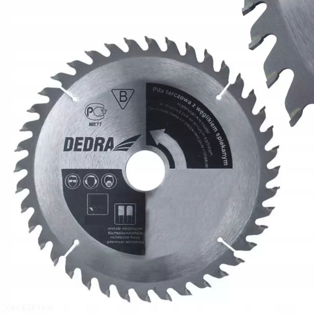 Piła tarczowa do drewna 60z śr.350x30 mm H35060 dedra - 1