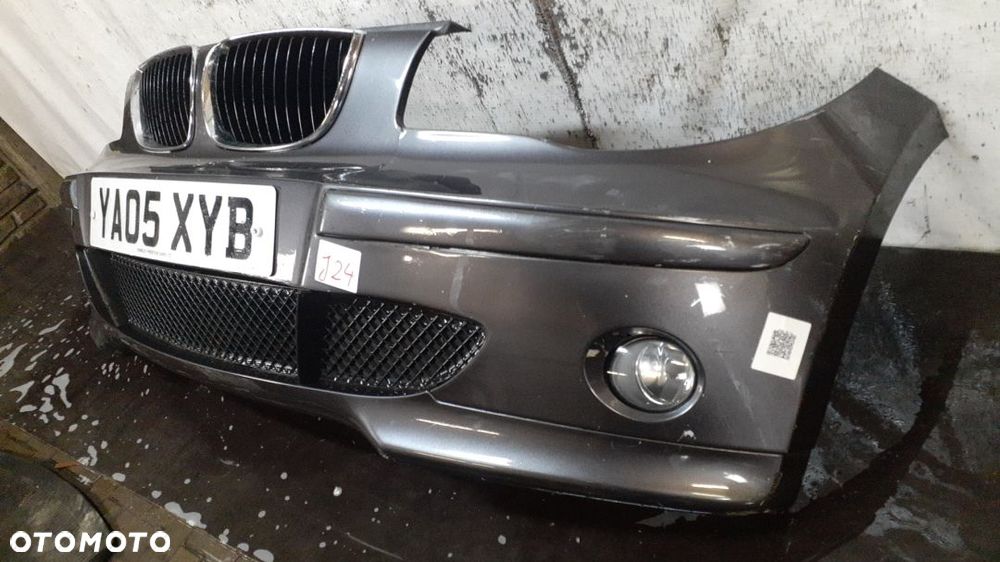 ) ZDERZAK PRZÓD PRZEDNI DO BMW E87 SERII 1 SPARKLING GRAPHITE SZARY GRAFIT HALOGENY - 3
