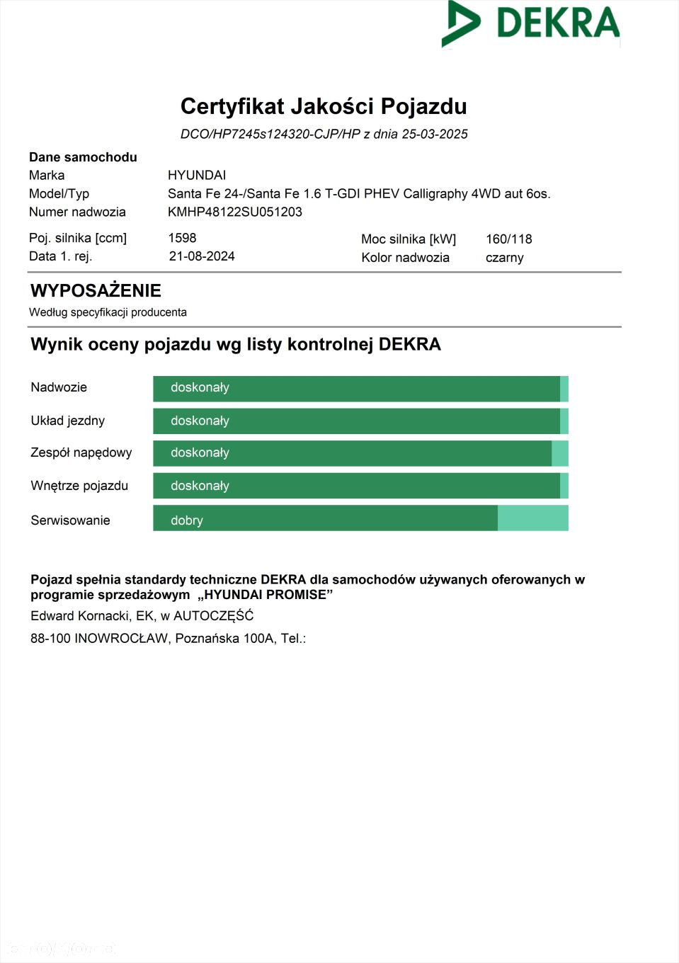 Hyundai Santa Fe 1.6 T-GDI HEV Calligraphy 4WD 6os - 21