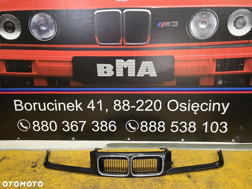 BMW E36 Grill Nosek Atrapa Nerki Przedlift Oryginał DiamantSchwarz BDB