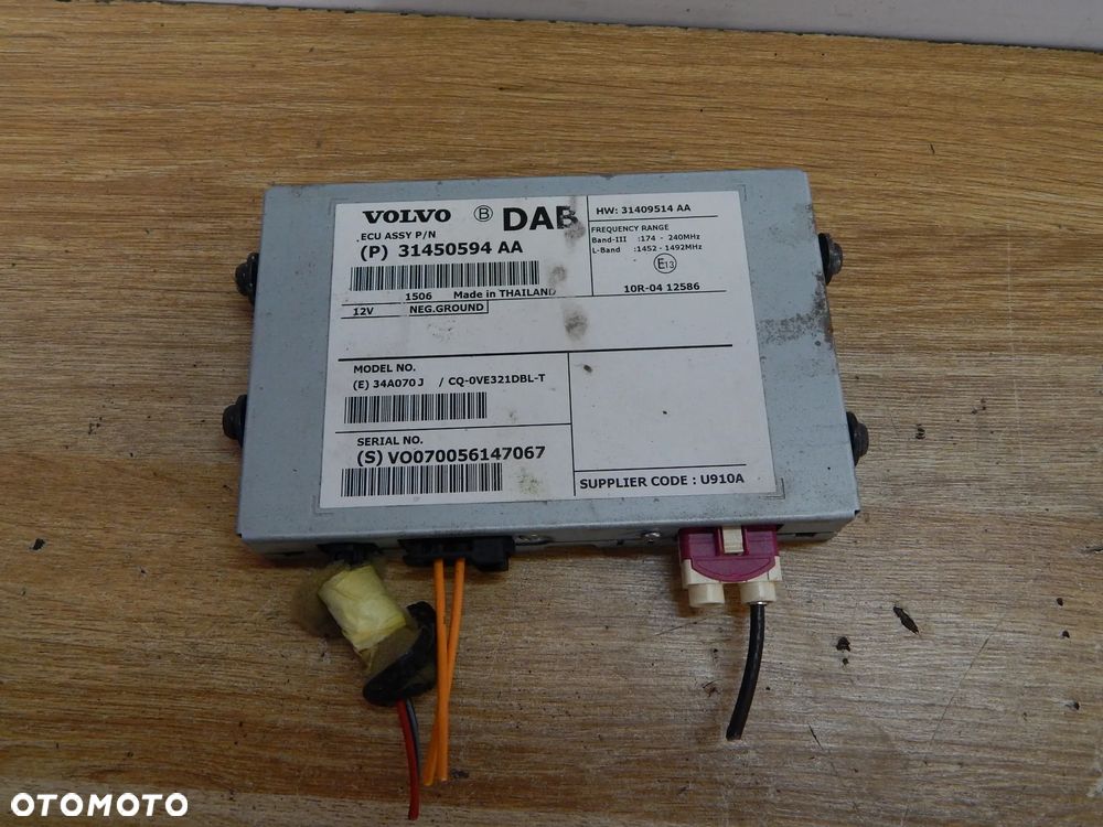 Radio moduł wzmacniacz ekran wyświetlacz Volvo S60 V60 II xc60 v40 v70 10-18  Łuków części - 4
