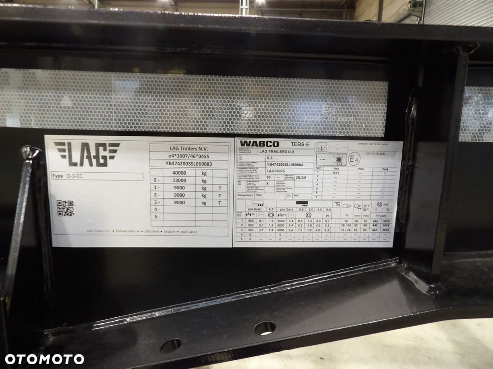Lag naczepa podkontenerowa ADR - 6