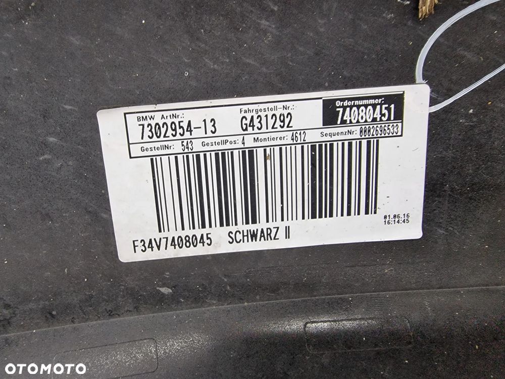 BMW 3 GT GRAN TURISMO 12- ZDERZAK PRZEDNI PRZÓD NA SPRYSKI BEZ PDC , NR 51117293806 , NR AUKCJI NZ774 - 19