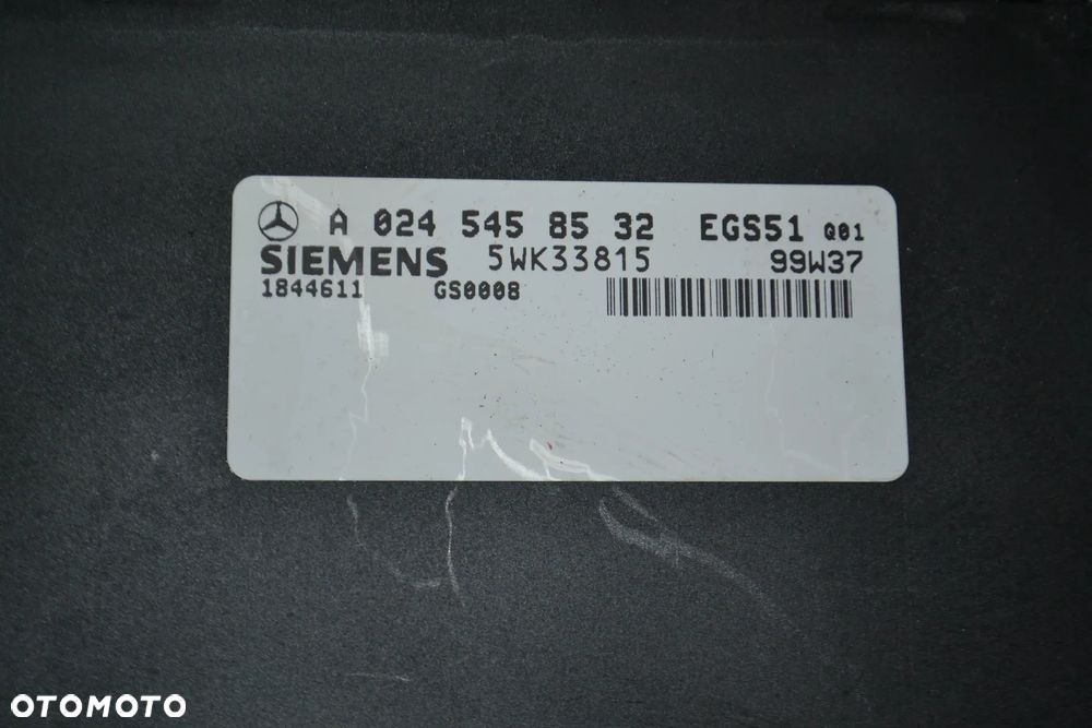 MERCEDES W208 210 STEROWNIK AUTOMATYCZNEJ SKRZYNI BIEGÓW A0245458532 - 2