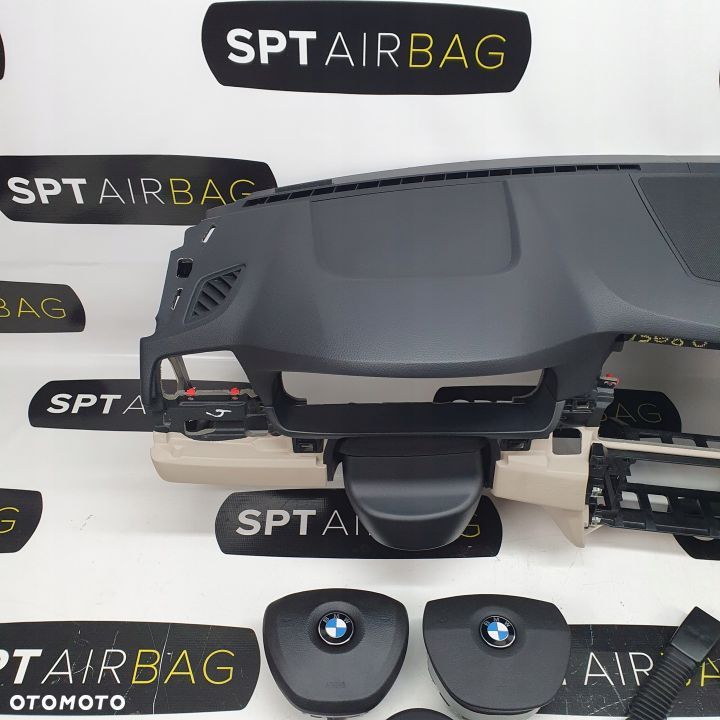 BMW F10 F11 DESKA ROZDZIELCZA KONSOLA KOKPIT PULPIT PODUSZKI AIRBAG AIR BAG NAPINACZE KIT SET - 2