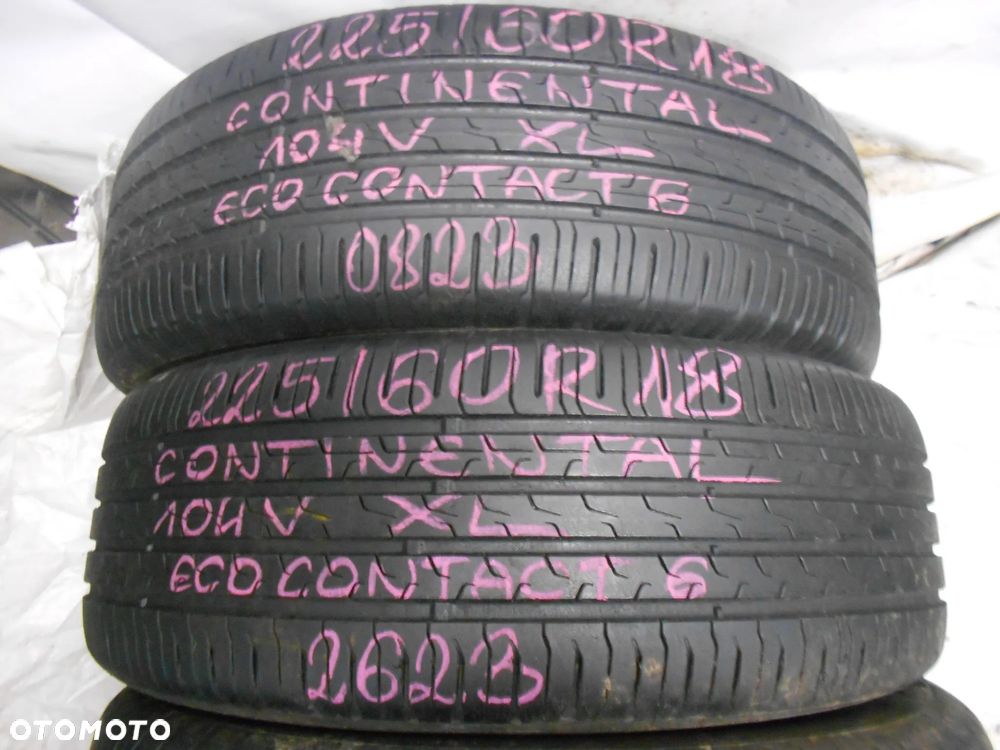 OPONY 225/60R18 CONTINENTAL ECO CONTACT 6 XL DOT 2623 6.6MM - 2