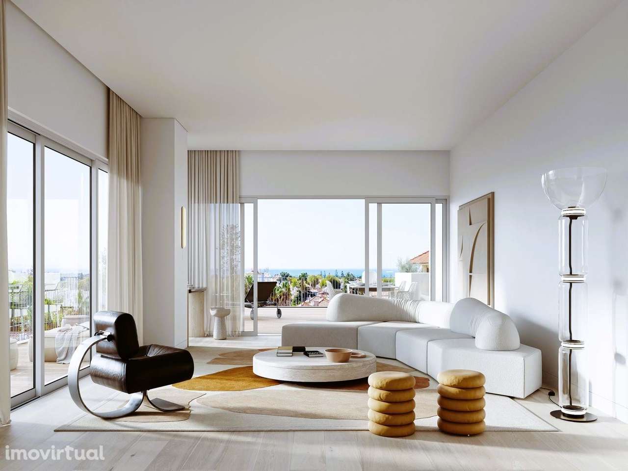 T2 em Condomínio Privado c/ jardim e Piscina I Carcavelos - Grande imagem: 2/13