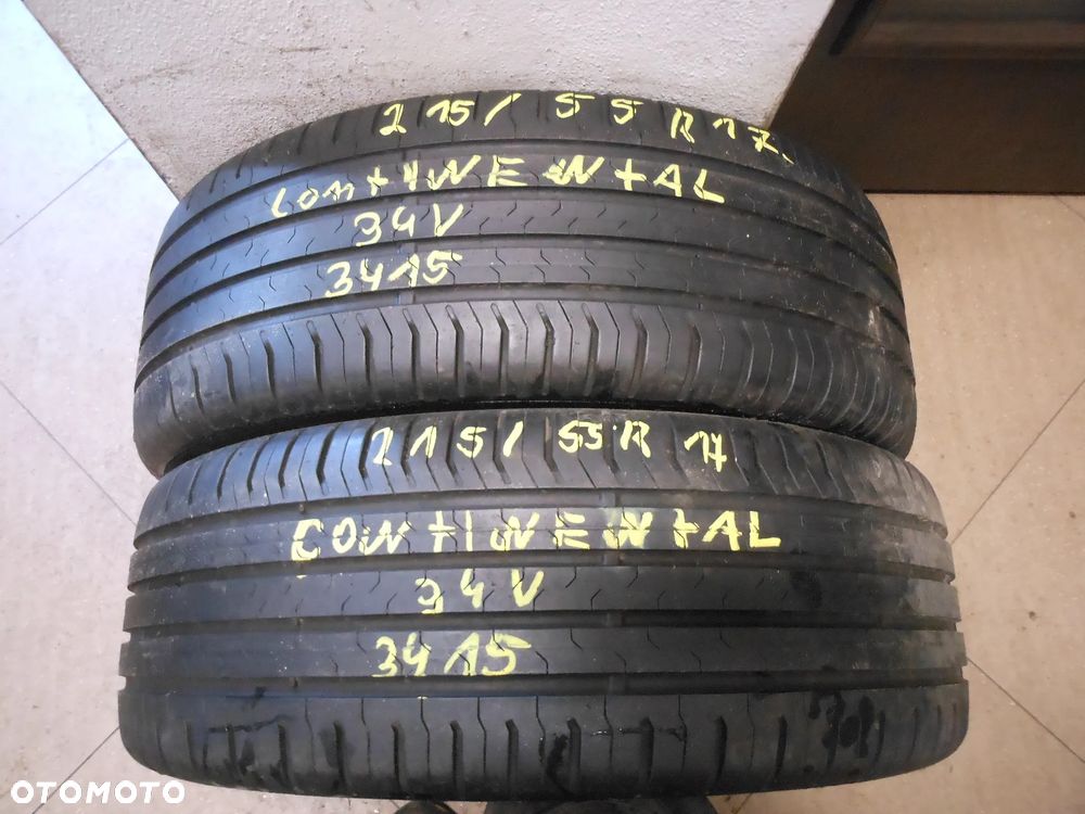 Opony 215/55r17 continental conti eco contact 5 6,6mm lato para - 1