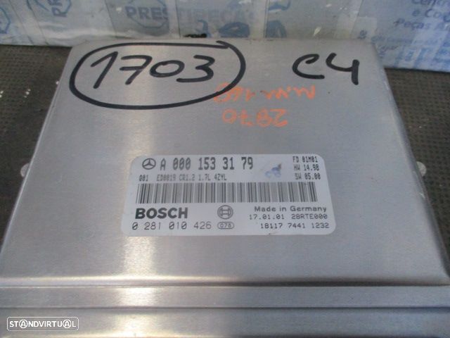 Centralina A0001533179  0281010426 MERCEDES CLASSE A W168 2001 170Cdi 90Cv 5P CINZA - 4