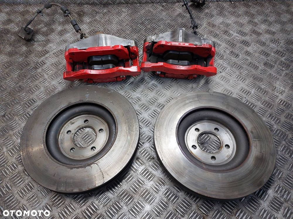 TARCZE HAMULCOWE PRZÓD + KLOCKI + ZACISKI JAGUAR XF X250 5.0 V8 - 4